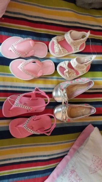 Baby girl shoes size 1,2 and 3