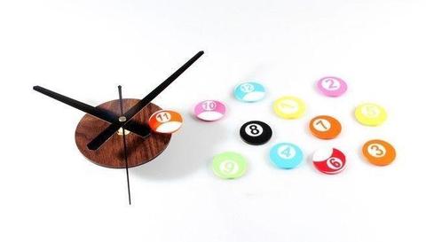 AWESOME DIY Modern Wall 3D Snooker balls Clock