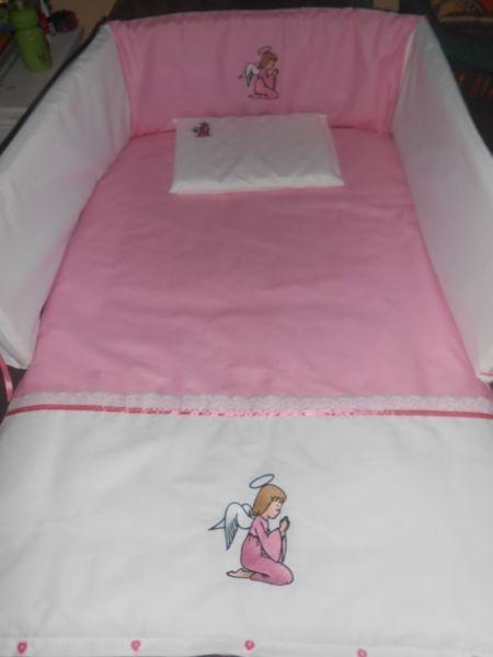 custom linen for cots, camp cots, toddler beds, single beds etc