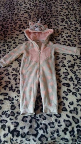 Baby girl onzies 12 to 18 months