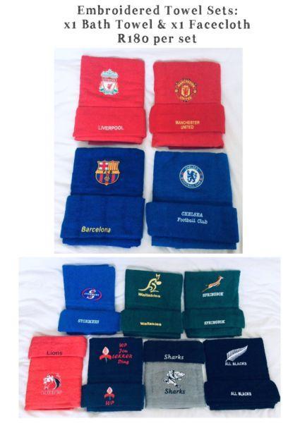 Stunning Quality Embroidered Towel Sets