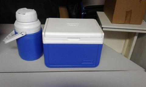 Coleman cooler boxes and cooler flask sets