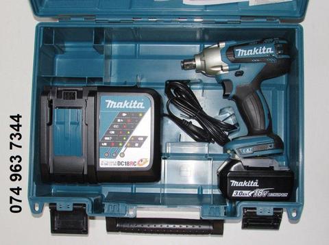 Makita DTW190ZK 18V Cordless 1/2" Drive Impact Wrench Kit 190Nm*NEW*