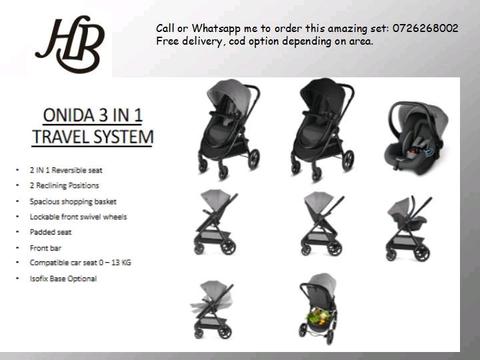 Onida 3in1 travel system for sale