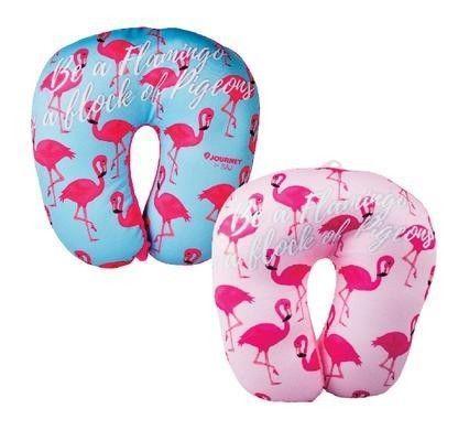 COMFY FLAMINGO TRAVEL PILLOWS