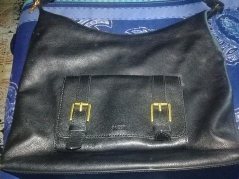 Original leather fossil bag for