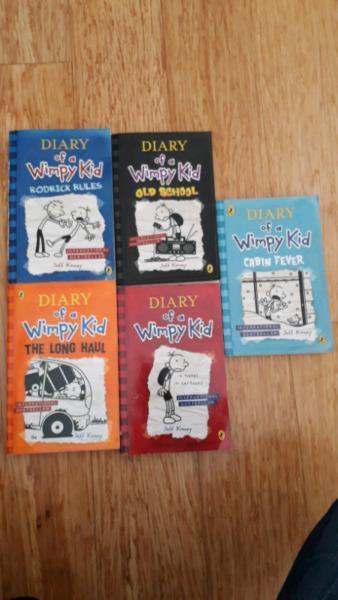 5 titles of Diary of a wimpy kid