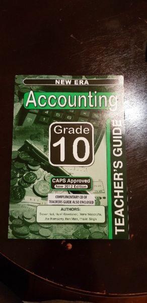 NEW ERA ACCOUNTING TEACHER'S GUIDE GRADE 10 + CD INCLUDED