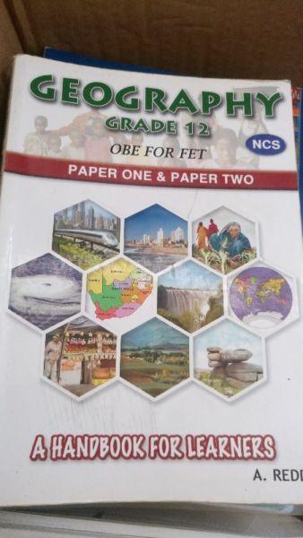 Grade 12 Geography Textbook for sale