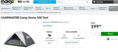 camp dome tent for sale