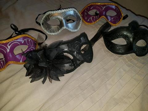 Fancy dress masks- Take all 4 for R100!