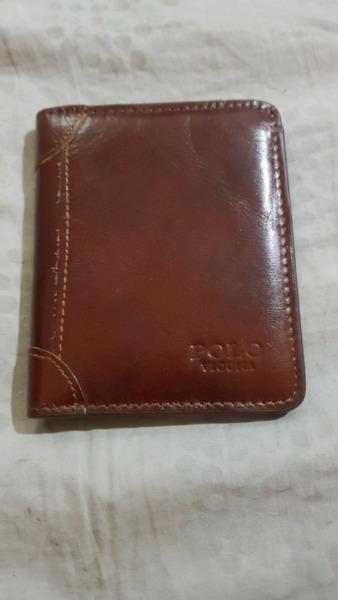 New Available Polo men's brown leather wallet
