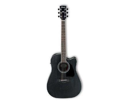 Ibanez AW84CE-Weathered Black Acoustic Electric Guitar.BRAND NEW WITH FULL WARRANTY - J
