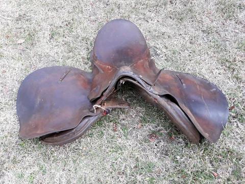 Old horse saddle in need of some attention