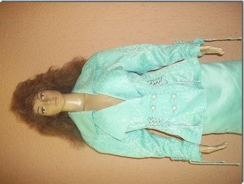 SUMMER SALE - GORGEOUS VINTAGE TURQUOISE SUIT FROM OREB BOUTIQUE - SIZE SMALL