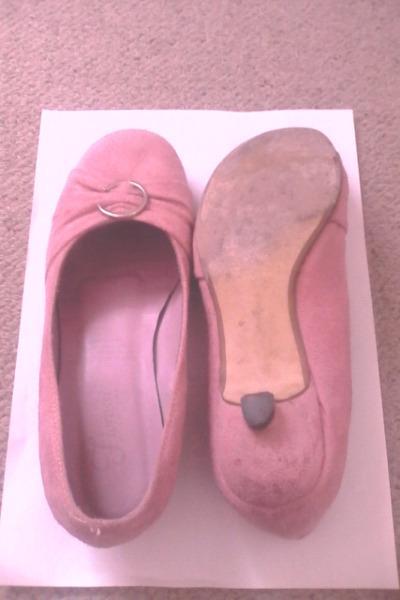 Pink Suede Baby Doll Small Heel Pumps