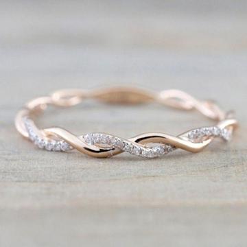 FREE Rose Gold Twist Ring for Women - Just pay for shipping