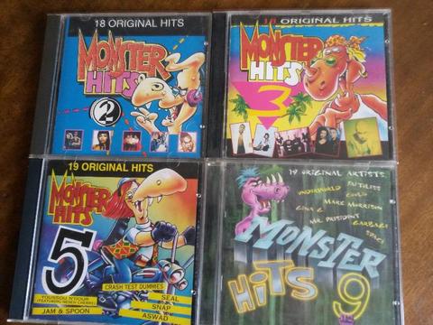 A Collection Of 4 Monster Hits CDs R650 negotiable for all four