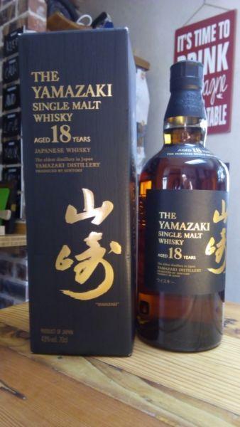 Yamazaki 18 yo whiskey