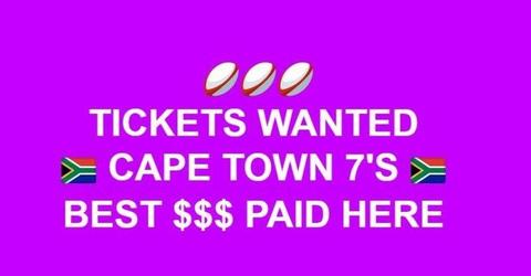 CAPE TOWN SEVENS TICKETS BEST MONEY PAID HERE
