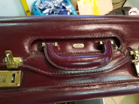 Leather Brief Case Pilot Bag