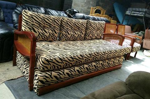 Antique lounge suite with sleeper couch
