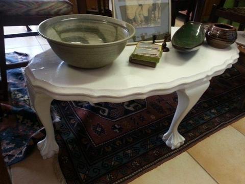 Ball & Claw White Table