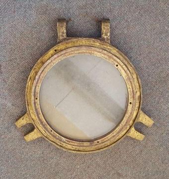 1 X Beautiful Antique Brass & Glass Porthole