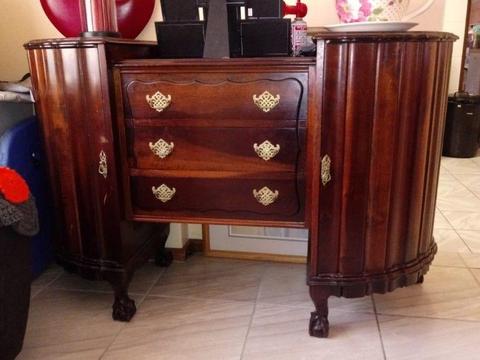 Ball and claw sideboard