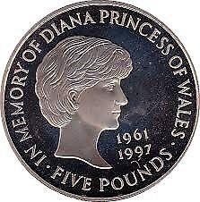 Rare Diana 5 pound coin