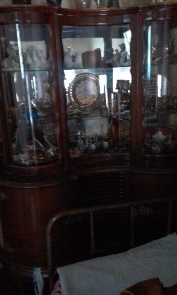 Antique Glass Cabinet 70 years or Older