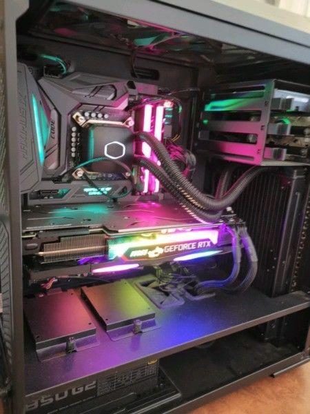 MONSTER GAMING PC RTX 2080 i7 7700k WATERCOOLED BEAST!! RGB