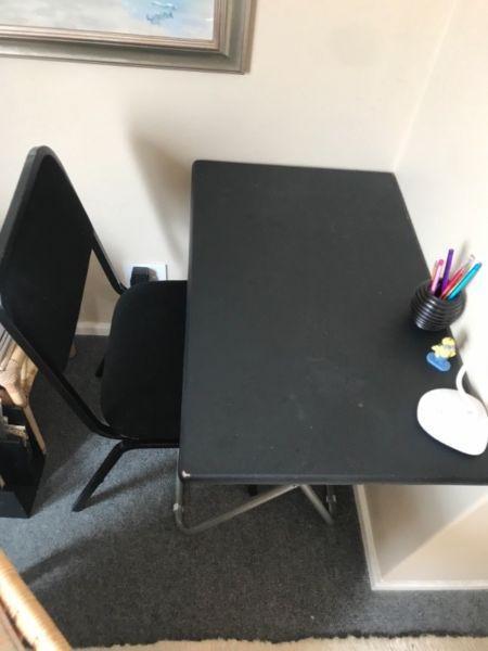 Foldable Study table and chair