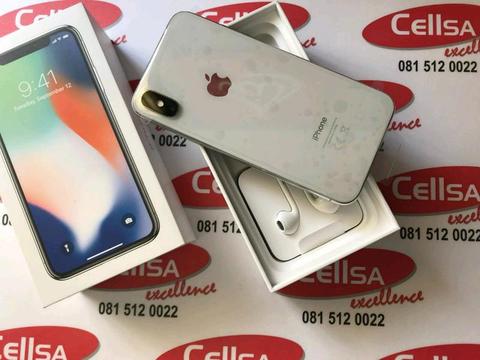 Iphone X Silver 64g SPOTLESS - CellSA Original