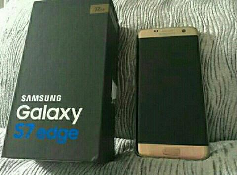 32GB SAMSUNG GALAXY S7 EDGE GOLD PLATINUM IN THE BOX ( TRADE INS WELCOME)