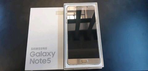 Samsung Galaxy Note 5 Gold With Box For Sale