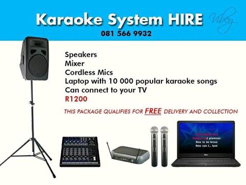 Karaoke System Hire