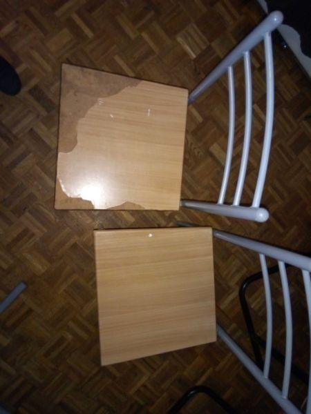 4 Kitchen chairs with table for sale