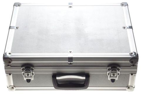 Aluminum camera flight travel case with padded compartment / segments clean condition