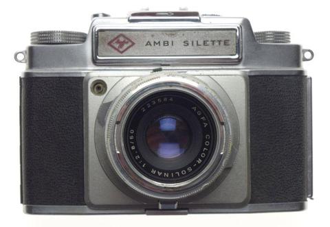 Ambi Silette Agfa Color Solinar 1:2.8/50mm 35mm film camera with original case