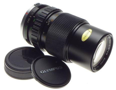 OLYMPUS OM System75-150mm 1:4 Auto Zoom Zuiko vintage film camera lens caps EXCELLENT