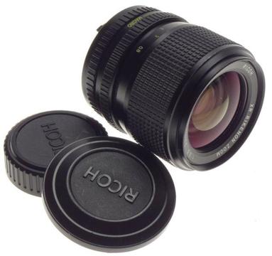 RICOH SLR 35mm vintage film camera lens 1:3.5 f=35-70mm Zoom XR RIKENON caps