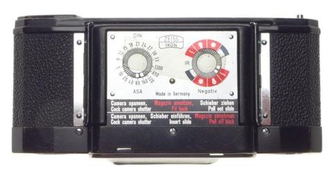 ZEISS Ikon Contaflex 35mm vintage film back holder EXCELLENT with dark slide complete accessory