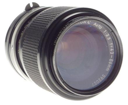 Zoom Nikkor. C Auto 1:3.5 f=43-86mm for Nikon 35mm film cameras