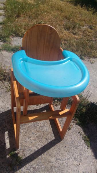 Kiddies Feeding Chair / High Chair - solid wood