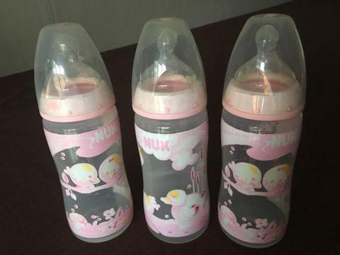 Nuk anti colic bottles / baby items for girls