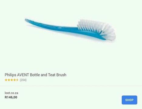 Philips Avent bottle and teat brush (new unused)