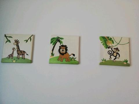 Hand painted Kids Canvas Paintings