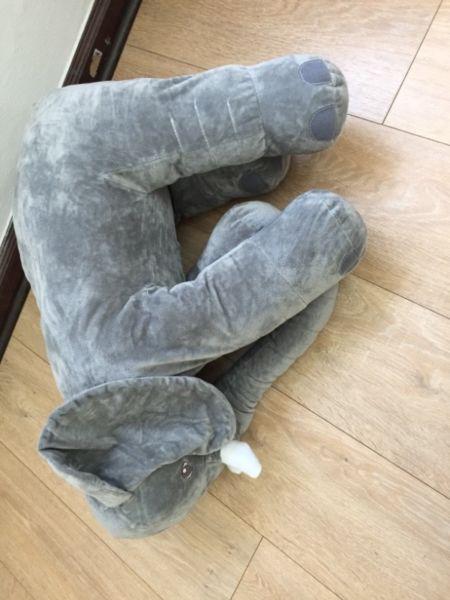 Plush elephant baby pillow cushion teddy