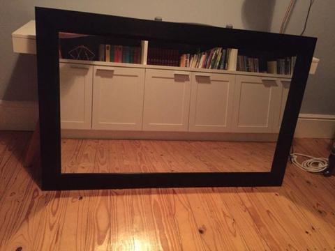 2 x Large mirrors with Black Frames for Sale